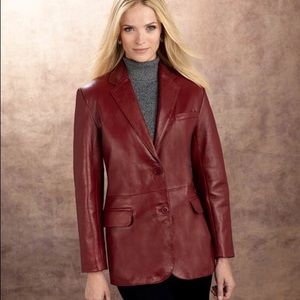 VINTAGE East 5th leather blazer